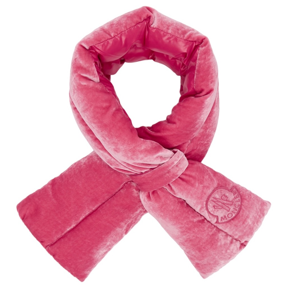 Authentic Moncler Velvet Duvet Scarf NWT